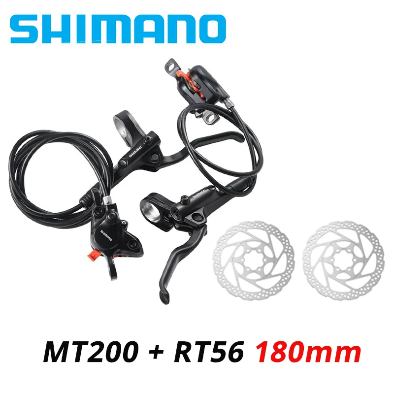 シマノMT200油圧ディスクブレーキとRT56ディスクローター160mmセット Shimano-油圧式ATVディスクブレーキセット,レバーローター,mt200,rt56