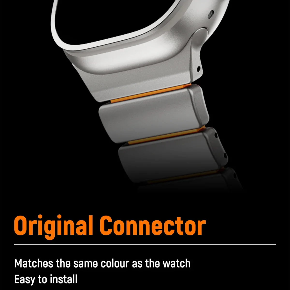 Silicone Magnetic Strap for Apple Watch Ultra 4/3/2 49mm Series 12/11/10 46mm Titanium Metal Band Iwatch 9 8 7 45mm SE3 44mm