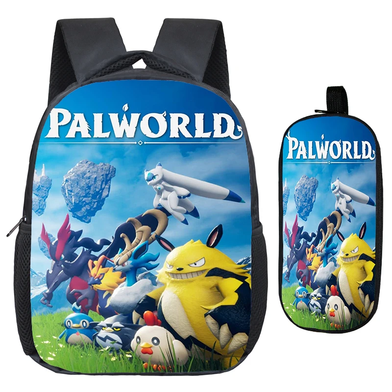 

Lightweight Kids Backpacks 2pcs Set Game Palworld Printed School Bags Toddler Kindergarten Bag Girls Boys Cartoon Backpack Gifts