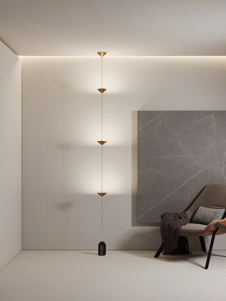 Modern Floor Lamp for Living Room Sofa Edge Bed Head Minimalist Neutral Decoration Luxury Black Atmosphere Pendant Light