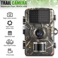 DL001 Hunting Scouting Camera 16MP 1080P Wildlife Hunting Trail Surveillance Detector Camera with 12M Night Vision Motion Sensor