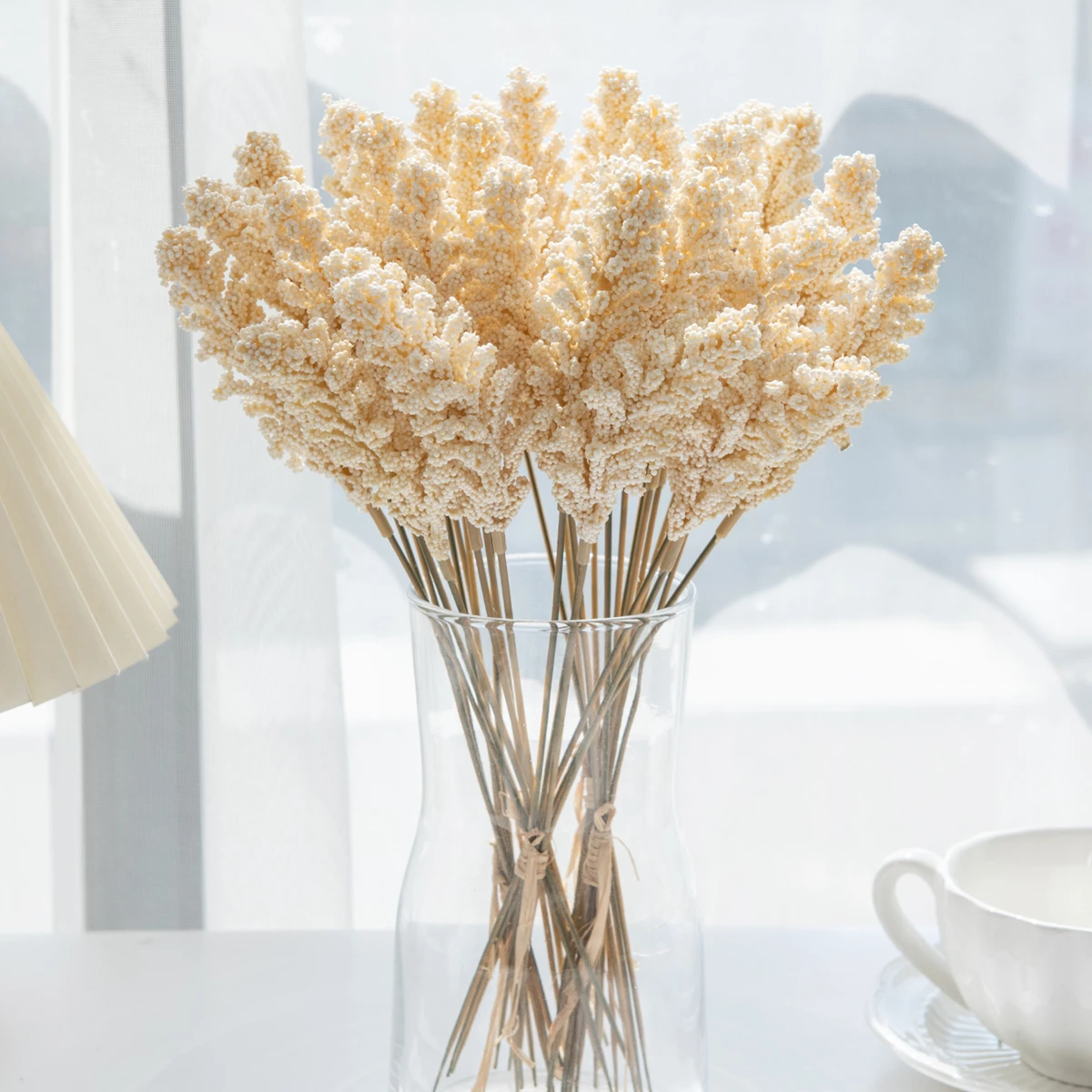 Künstlicher Blumen-Schaumstoff Lavendel Heim Büro Party Dekoration Outdoor Garten Valentinstag Hochzeit Braut DIY Hochwertige Requisiten