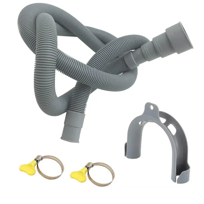 

Drain Hose For Washing Machines Thickened Drain Hose Extension With Clamp Universal Flexible Hoses Washing Machine Accessories