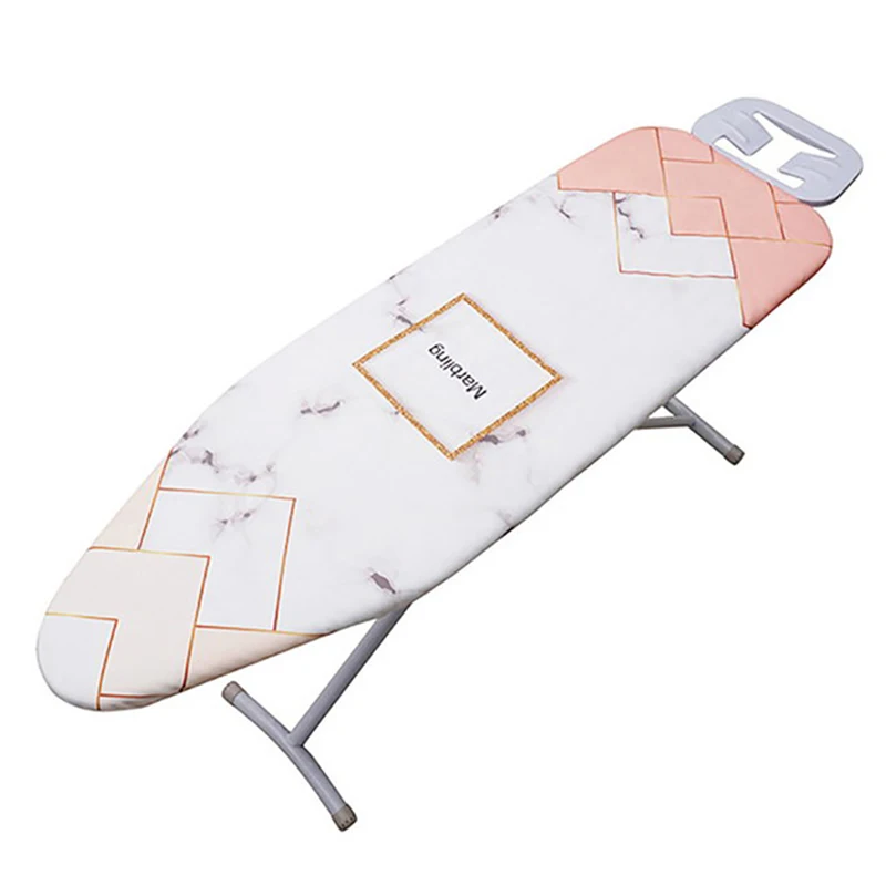 140x49CM Fabric Marbling Ironing Board Cover Protective Press Iron Folding for Ironing Cloth Guard Protect Delicate Garment Easy