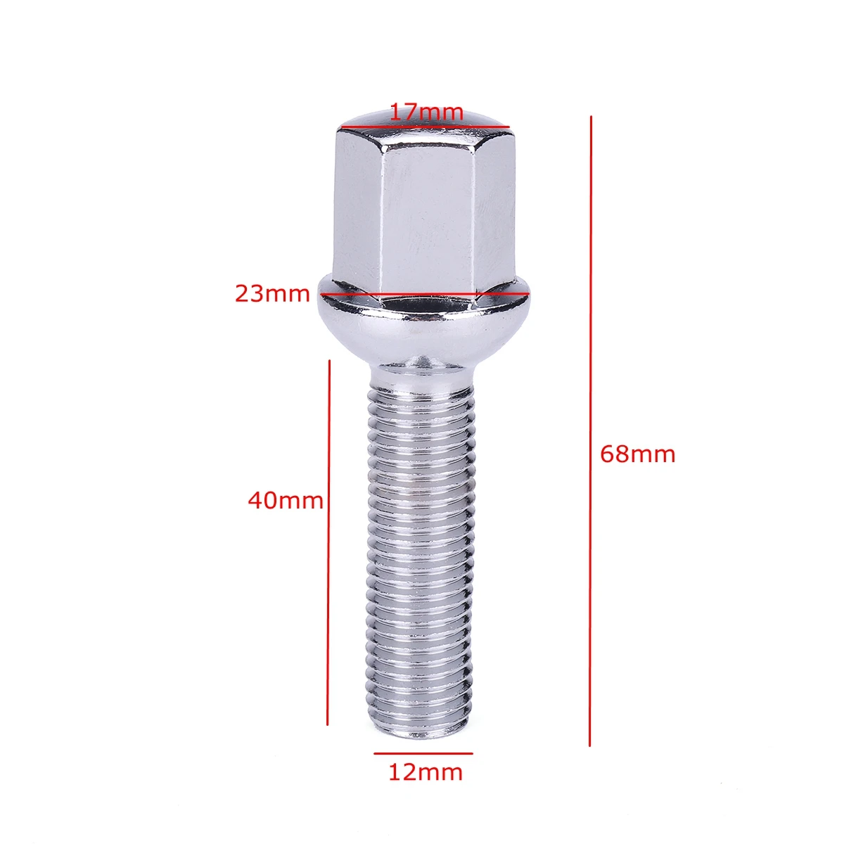 5/10pcs M12x1.5 Car Wheel Bolts Tire Lug Nuts Alloy Screw 40mm Length For Mercedes/Benz CLK W209 1992-2009