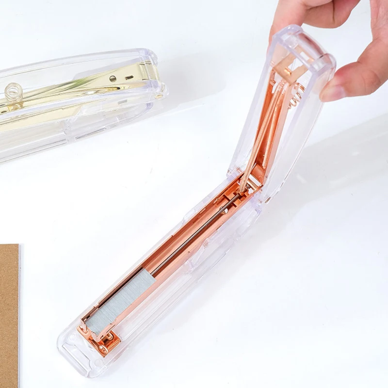 Acryl Transparante Nietmachine Kantoorbenodigdheden Opslagdocument Bindmachine