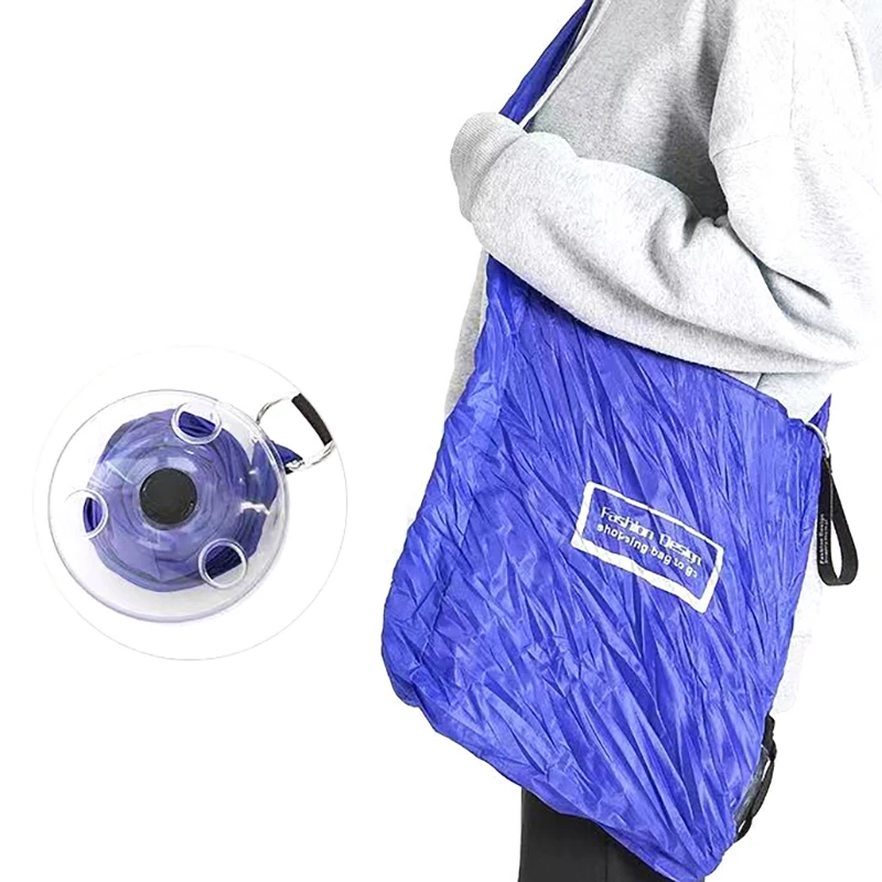 Bolsa de almacenamiento telescópica plegable, bolsa de compras portátil de gran capacidad, bolsa de viaje para acampar, mensajero reutilizable