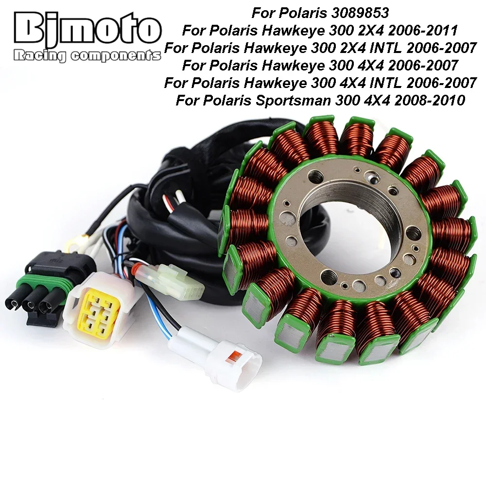 Motorcycle Generator Stator Coil For Polaris 3089853 Sportsman 300 4X4 2008 2009 2010 Hawkeye 300 2X4 2006-2011