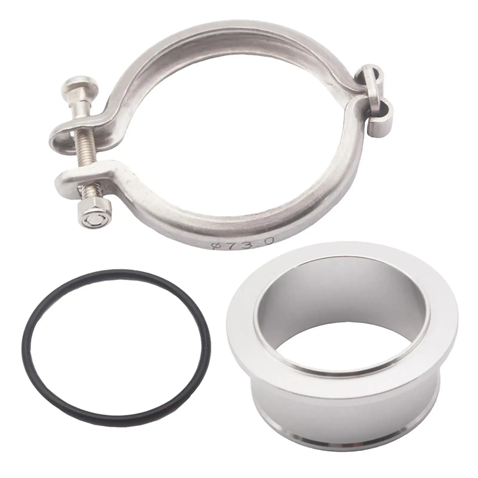 Turbo Flange Clamp Aircraft Aluminum Billet Compressor Flange for HX35 HX40W 5.9L Classic Car Accessory