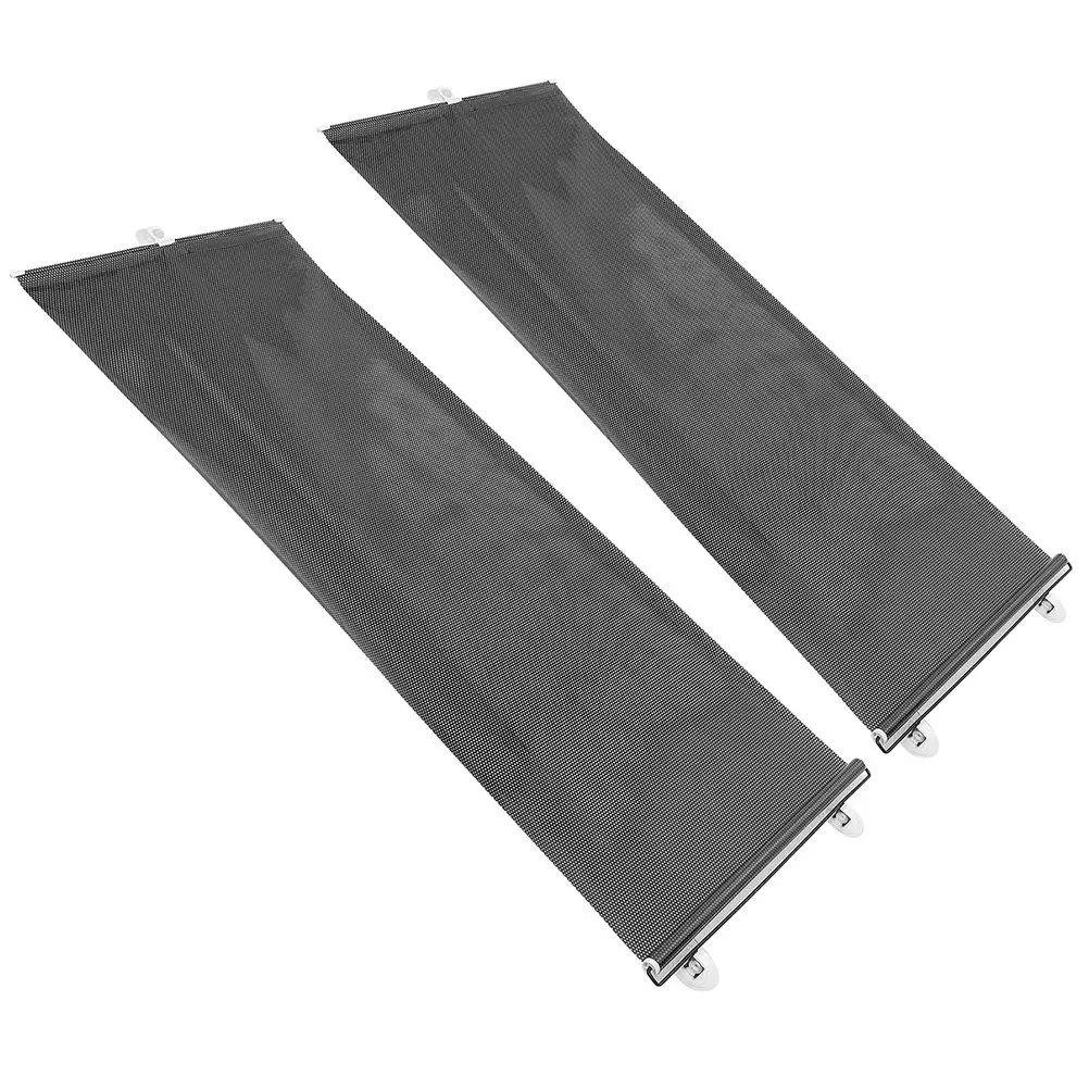 2pcs PVC Window Shade Curtain – Sun Block, Privacy, Breathable, Nail-Free for Room, Kitchen, Balcony, Skylight