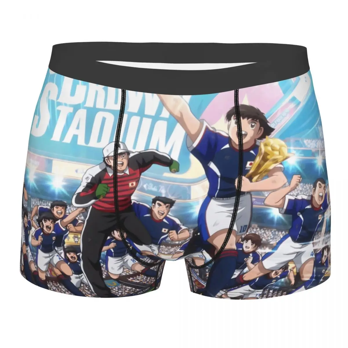 Captain Tsubasa Soccer Anime Winner Underpants Breathbale Panties Male Underwear Comfortable Shorts Boxer Briefs