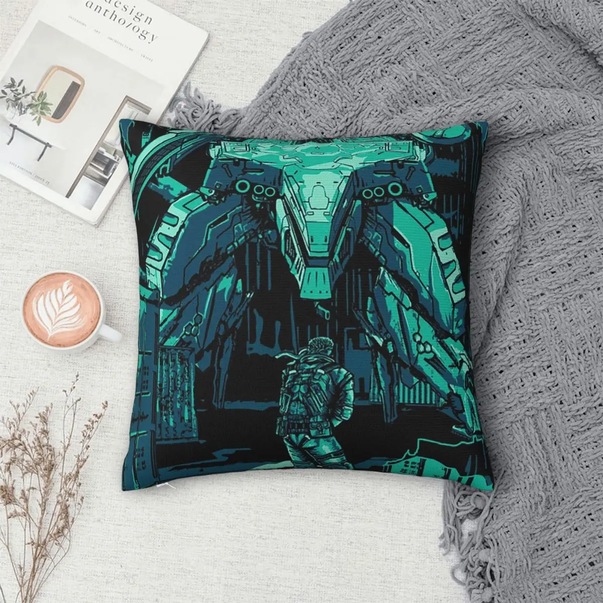 Game Metal Gear Solid Square Pillowcase Pillow Cover Cushion Decor Comfort Throw Pillow for Home Sofa