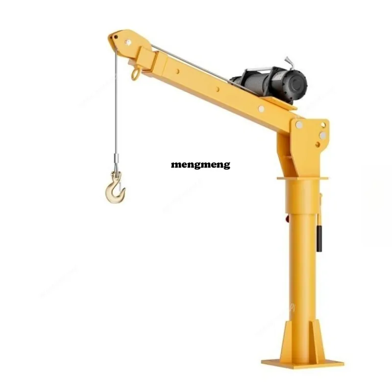 Small vehicle-mounted cantilever crane, truck-mounted crane, winch crane, mobile lifting and loading and unloading artifact