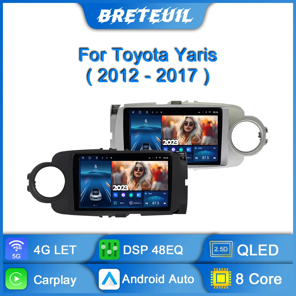 

Автомагнитола для Toyota Yaris 2012 2013 2014 2015 2016 2017 Android мультимедийный видеоплеер GPS навигация Carplay QLED сенсорный экран авто стерео DSP