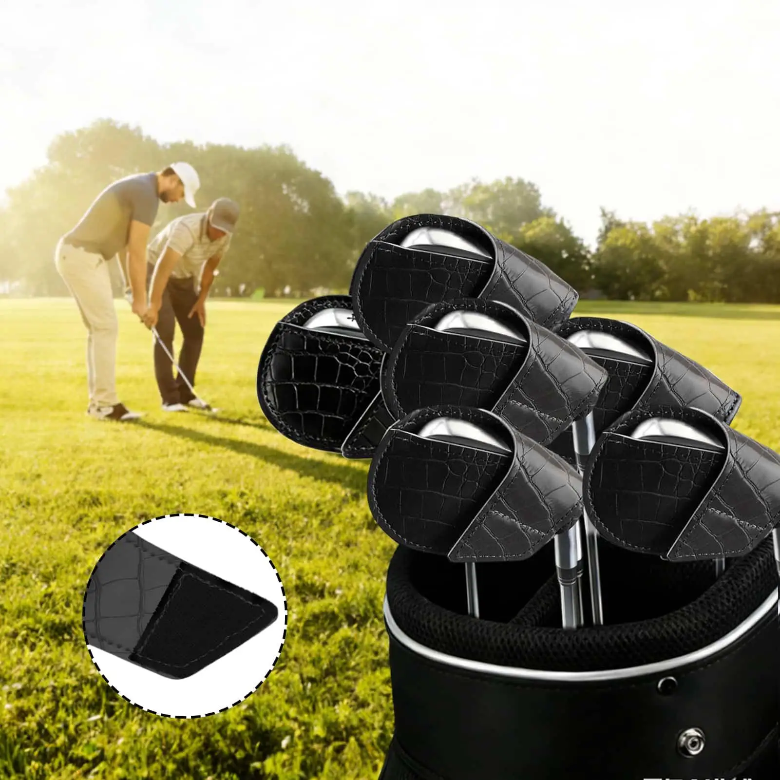 

Чехлы для утюгов для гольфа, защитные чехлы из искусственной кожи для легкой идентификации, мужские и женские игроки, игроки в гольф в помещении