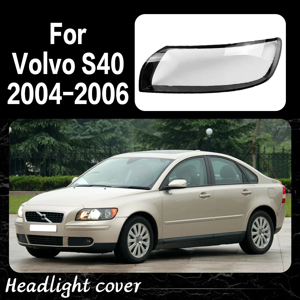 

Auto Lamp Case Car Front Transparent Lens Shell Auto Glass Lampshade Headlamp Headlight Cover For Volvo S40 2004 2005 2006