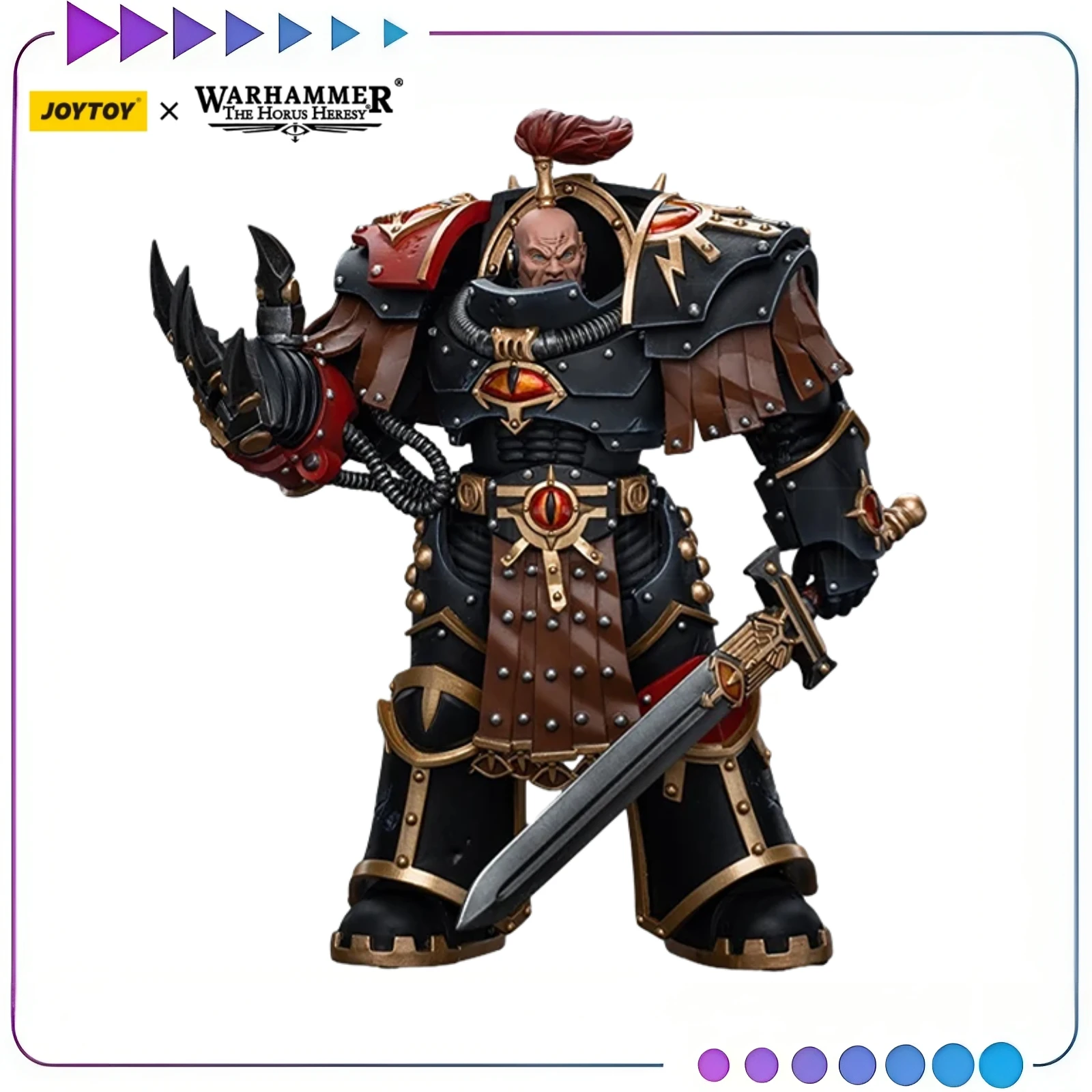 

【Original】JOYTOY 1/18 Action Figure Warhammer Sons of Horus Ezekyle Abaddon First Captain of The XVIth Legion Anime Model Toy