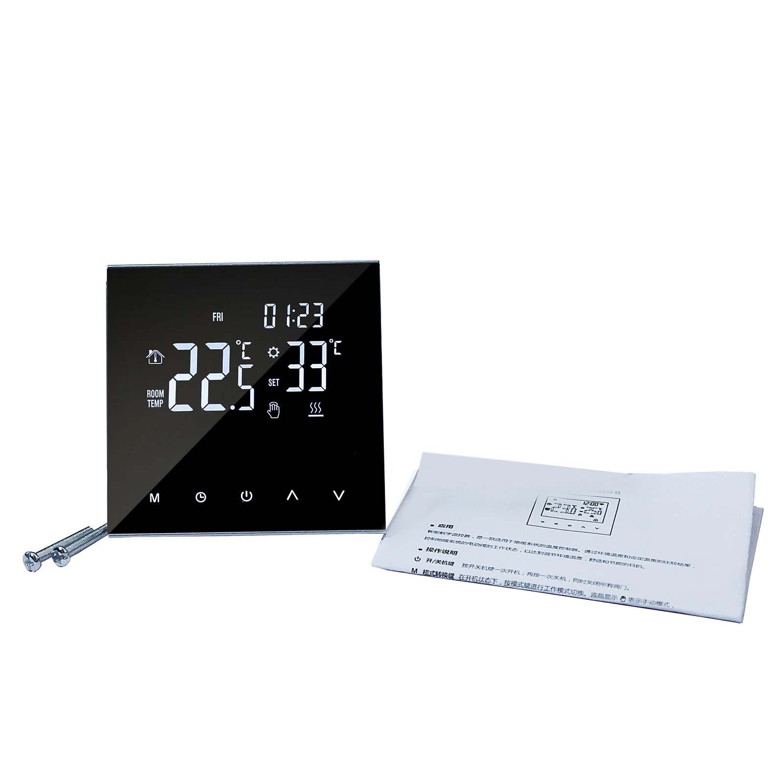 Smart Heating Thermostat Digital Temperature Controller Touchscreen LCD Display Week Programmable Water Floor Heating  for Home