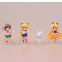 3-7cm Anime Sailor Moon Action Figure Doll Princess Serenity Cake Ornaments Collection PVC Tsukino Usagi Figure Model Toys Gifts