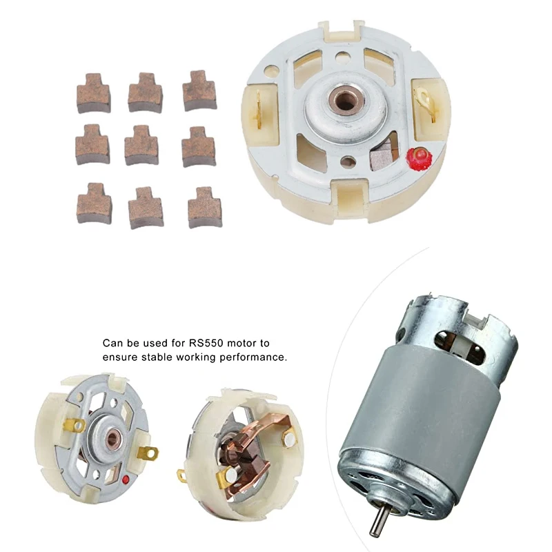 Suporte de Escova de Carvão para Motor RS550 para BOSCH, MAKITA, DEWALT, HITACHI, METABO, Milwaukee, WORX, Hilti, Ryobi, DEVON RS545, RS555, RS550
