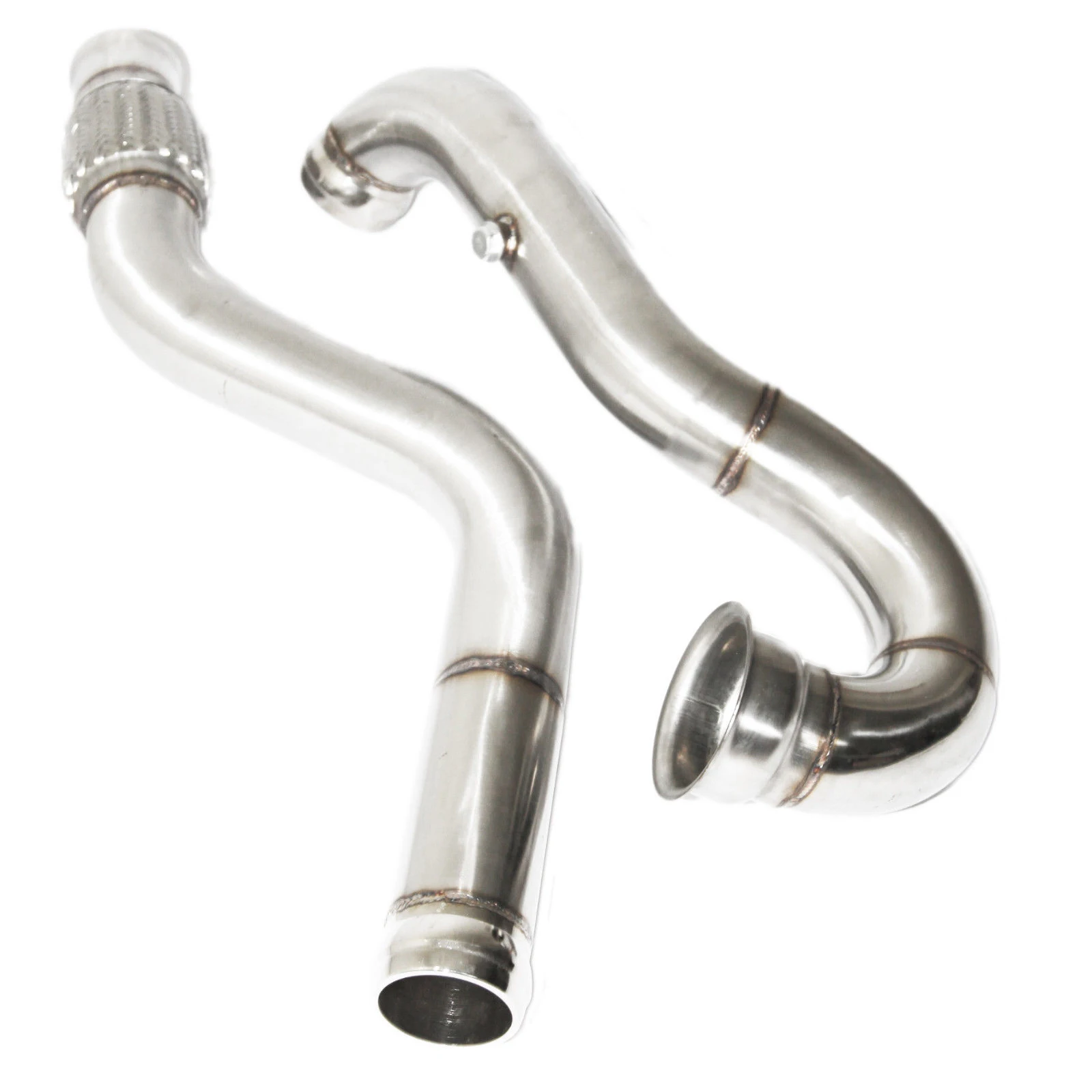 

3" SS 2 PCs Downpipe for Mer*edes B*nz 14-16 A45 AMG/14-15 CLA45 AMG GLA45 AMG