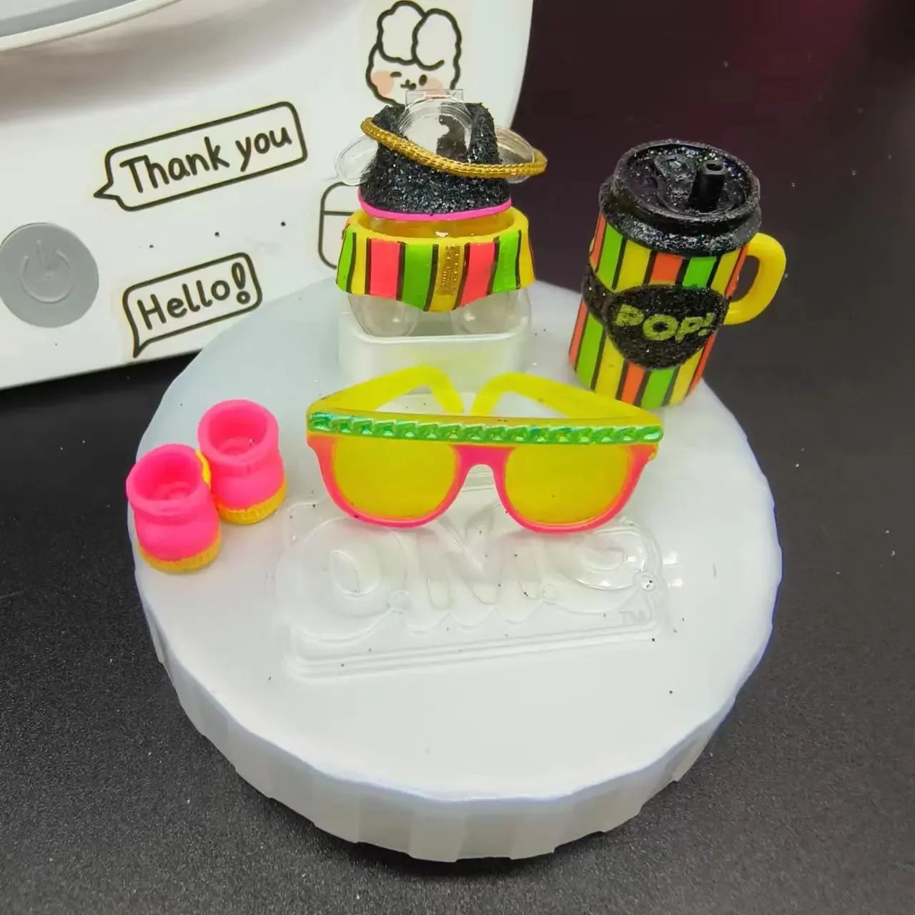 LOL doll accessories set doll doll DIY accessories including doll clothes, shoes, glasses, milk bottle accessories