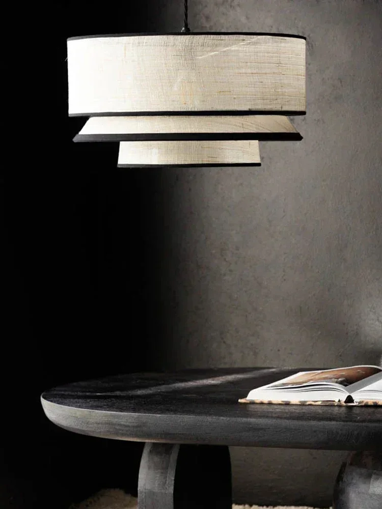 النسيج مصابيح متدلية للسقف غرفة المعيشة مطعم غرفة نوم المطبخ الثريا ديكور المنزل بريق مصابيح تعليق للزينة