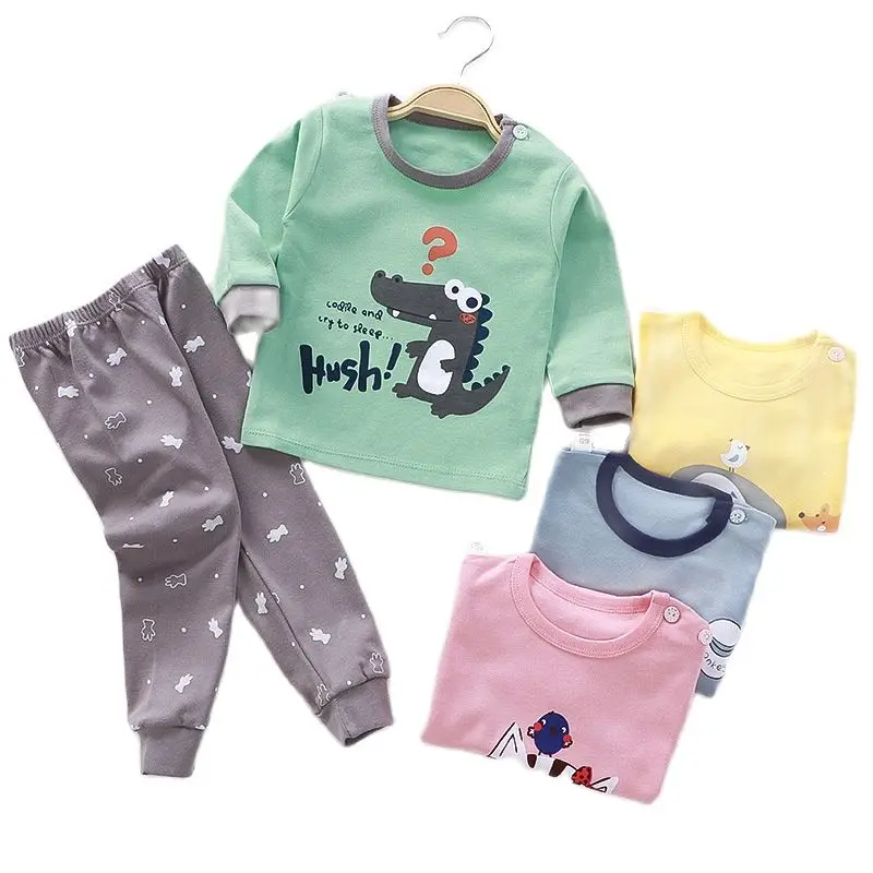 Pijama Sets Unisex 6M-5Y Children\'s Suits Boys Children Clothes Kids Baby pajamas Sets Sleepwear Kids Clothes Girls