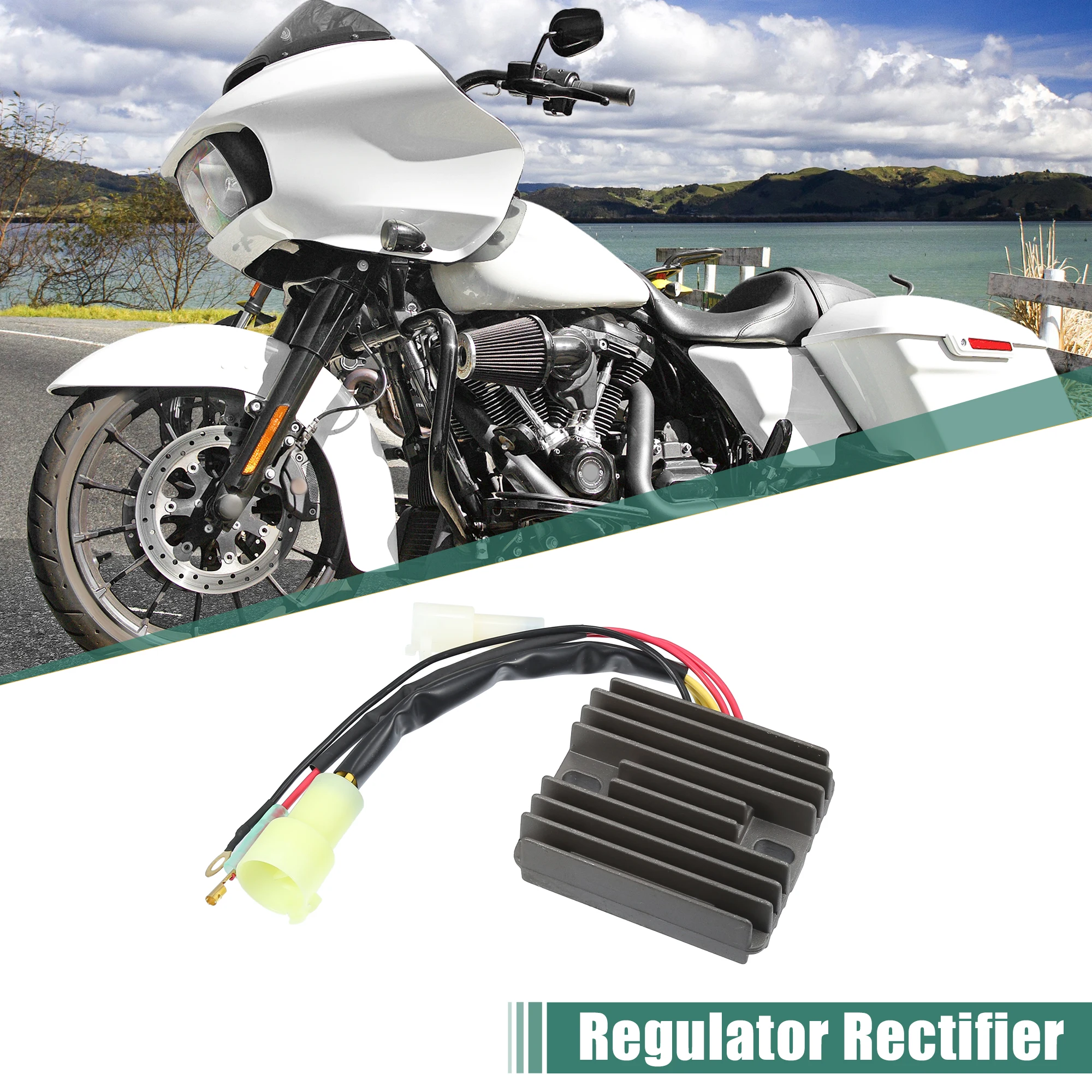 Motoforti 1 Pcs Motorcycle Regulator Rectifier Replacement for Yamaha Black Deep Gray