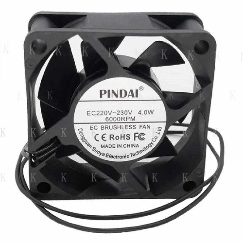 

C ДЛЯ Бесшумного охлаждающего вентилятора с большим объемом воздуха EC6025B220L 220-230 В 6000 об/мин 60*60*25 мм