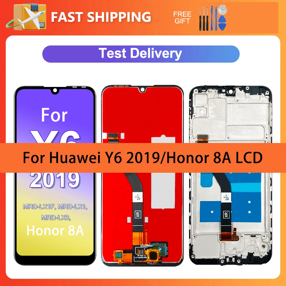 

6.09" High quality LCD For Huawei Y6 2019 Honor 8A MRD-LX2 LX1 LX3 Display Touch Screen Digitizer Assembly For JAT-L29 LCD