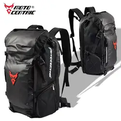 MOTOCENTRIC Waterproof Motorcycle Backpack Multifunction Moto Travel Tail Bag Luggage Motorbike Helmet Pack Rear Seat Bag