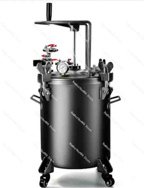 Pneumatic Pressure Bucket Sealed Stainless Steel Paint Tank 10-60L Paint, Paint and Ink Automatic Discharge Mixing Bucket