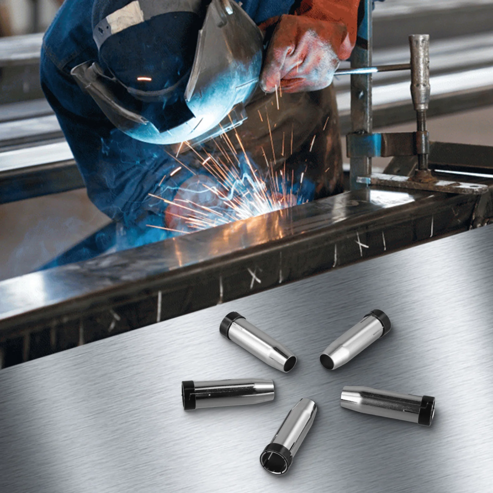 

Accessories For Welding Torch MIG Welding 5pcs Nozzle Set Gas Nozzle Replacement Welding Accessories 5-Piece Set