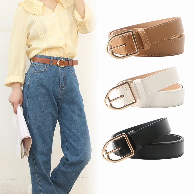 Women's Belt Simple Atmospheric Decorative Belt Jeans Belt Versatile Female Student Belts for Women