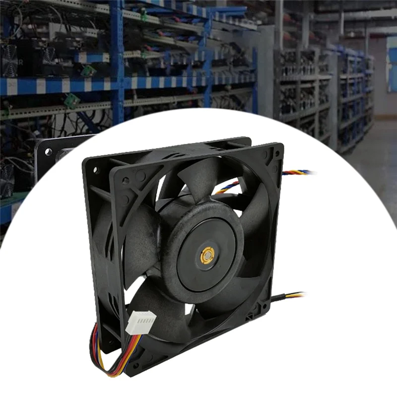 A37T-PFM1412DE 14038 DC12V 5.04A 4 สายพัดลม 328CFM High Air Volume 7800RPMพัดลมระบายความร้อนสําหรับWatsminerทั่วไป