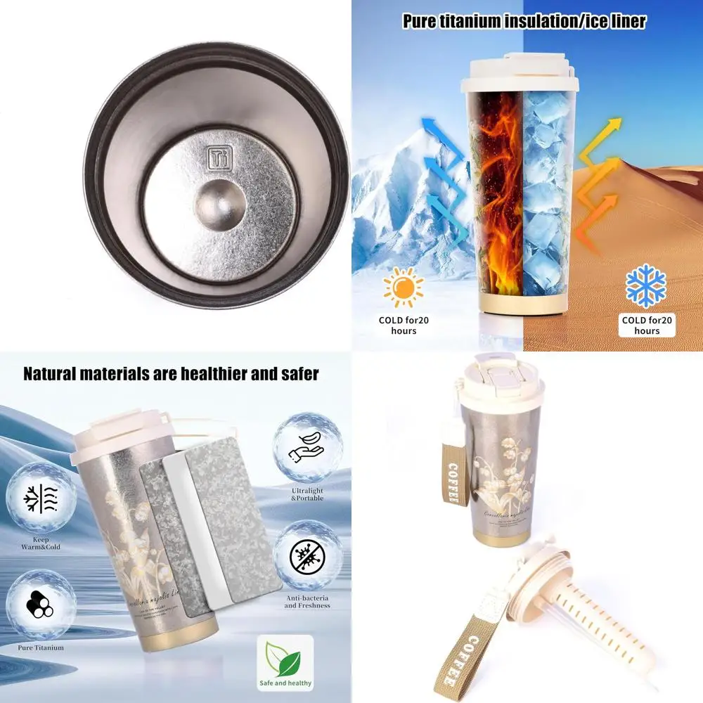 

Стильная кофейная кружка с титановой изоляцией — большая вместимость для офиса, сохраняет горячую или холодную воду, идеально подходит для путешествий и путешествий на открытом воздухе