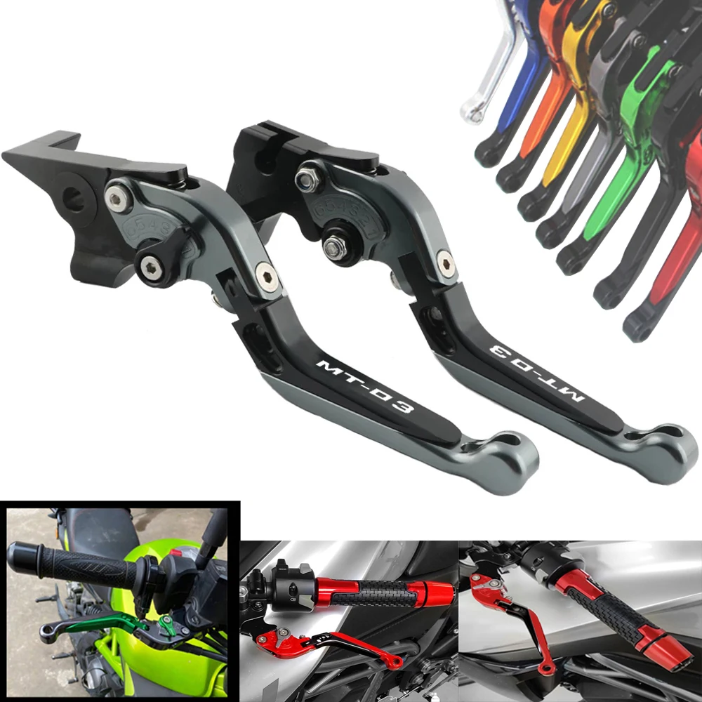 For YAMAHA MT-03 MT03 MT 03 2015 2016 2017 2018 2019 CNC Motorcycle Adjustable Brake Clutch Lever Levers Folding