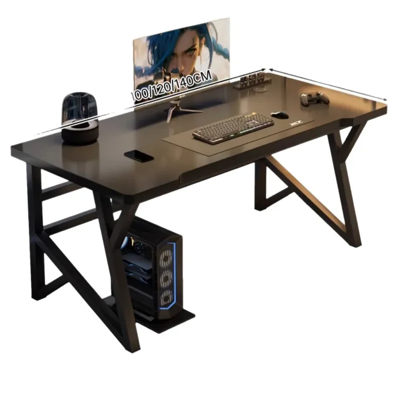 Modern Computer Desk Home Office Workstation Simple Writing Table for Bedroom Student Gaming Setup Compact Desktop