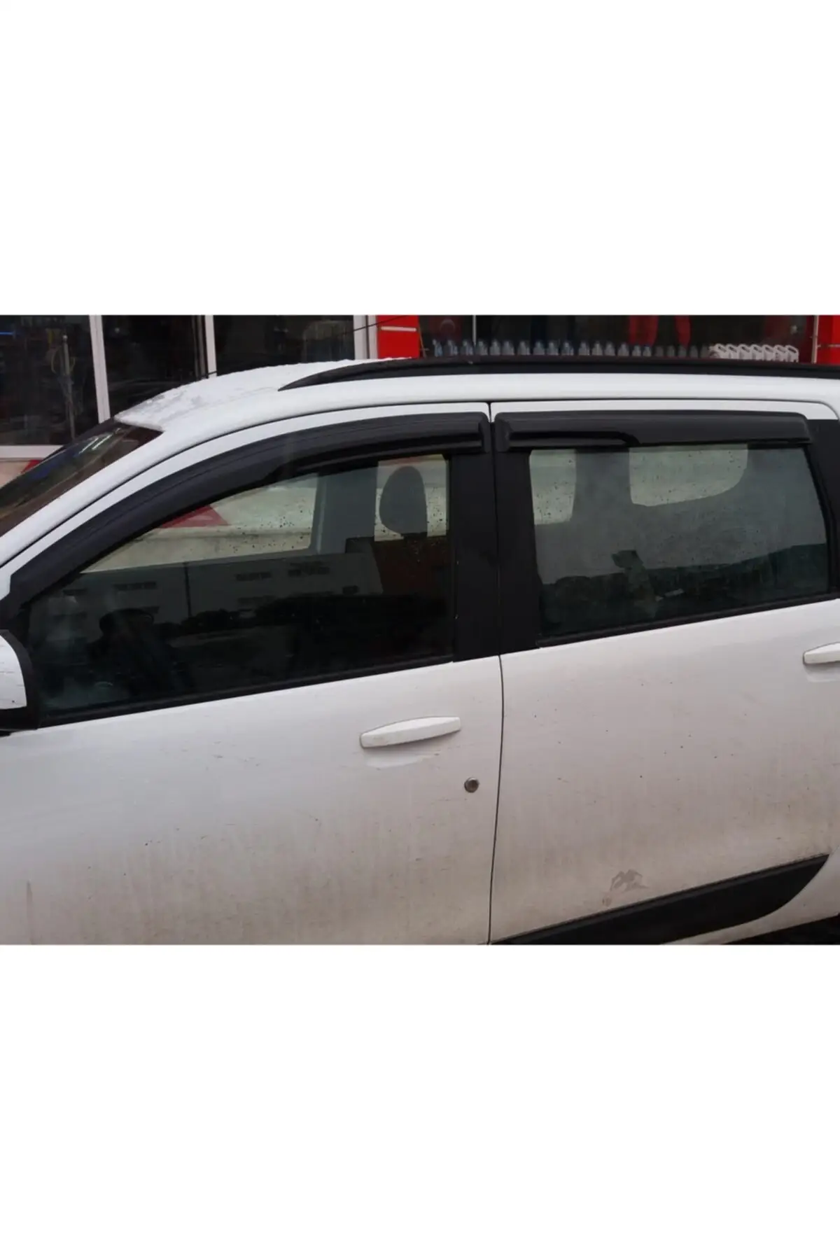 Car Window Deflectors On Accessories Dacia Lodgy 2013 + Window Rain Guard Visor Awnings Modified Design