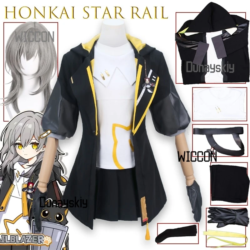

‌ Honkai Star Rail Little Cat Trailblazer Косплей Костюм Полный комплект Аниме Игровой персонаж Наряд Аниме Костюмы на Хэллоуин Игра ‌