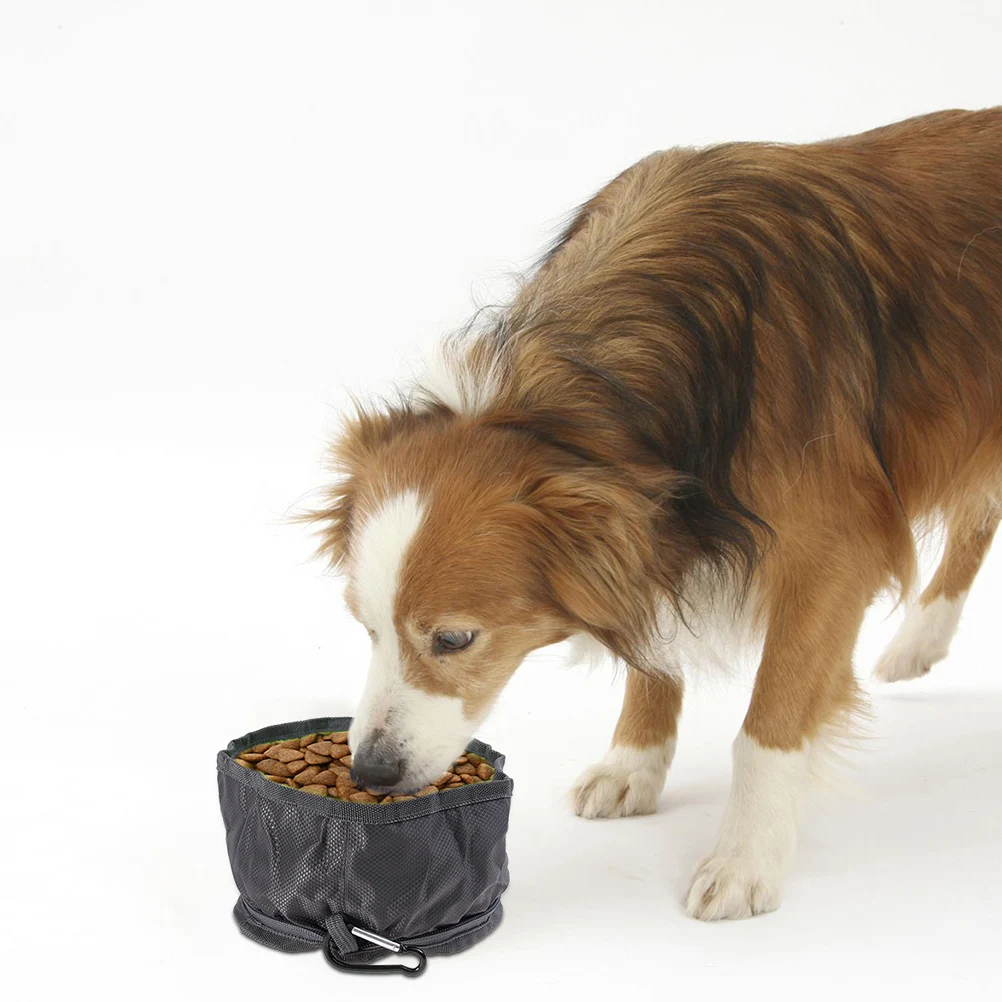 

Waterproof Pet Bowl Outdoor Feeder Foldable Food Feeding Portable Dog Folding Basin