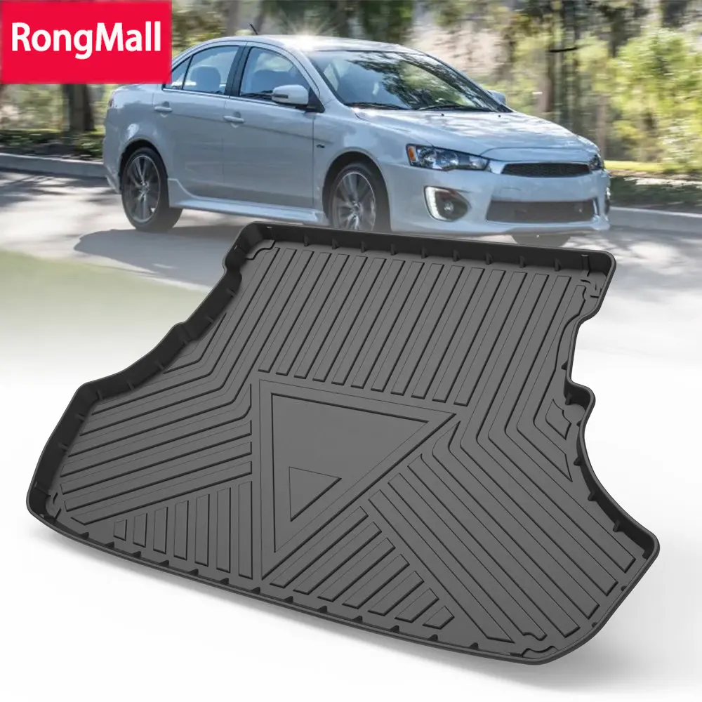 

TPE Car Storage Box Pad Rear Trunk Mat For Mitsubishi Lancer 2008-2017 Waterproof Pad Protective Liner Trunk Tray Floor Mat