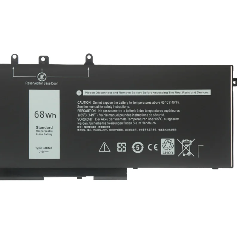 ZEDI New Original GJKNX Laptop Battery For DELL Latitude E5480 5580 5490 5590 For DELL Precision M3520 M3530 GD1JP 7.6V 68WH