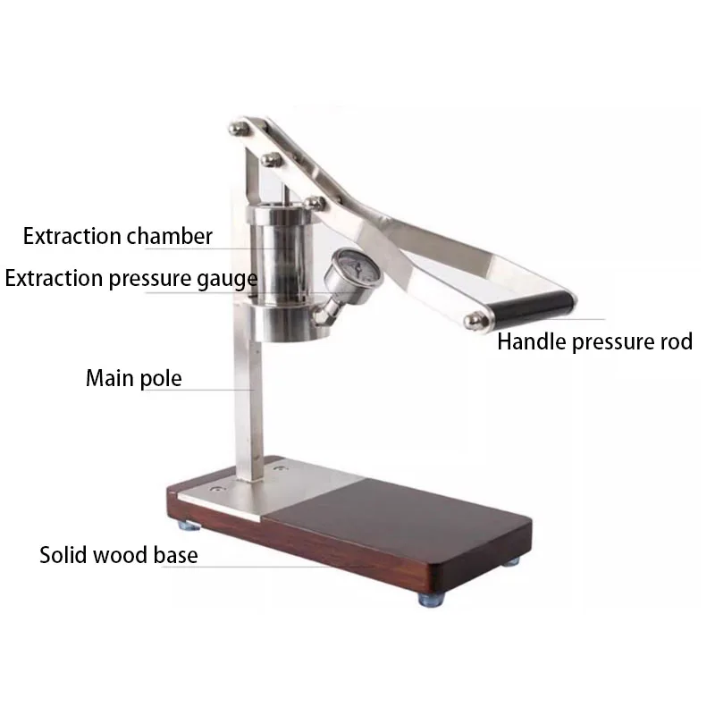 ZXS Espresso-1 Trolley Coffee Machine Semi Automatic Italian Pressure Rod Portable, Suitable for Merchants 16bar 100ml