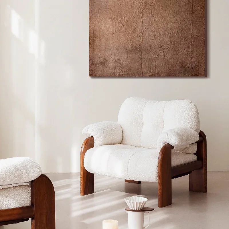 Household, retro design, medieval style, single sofa, homestay leisure chair