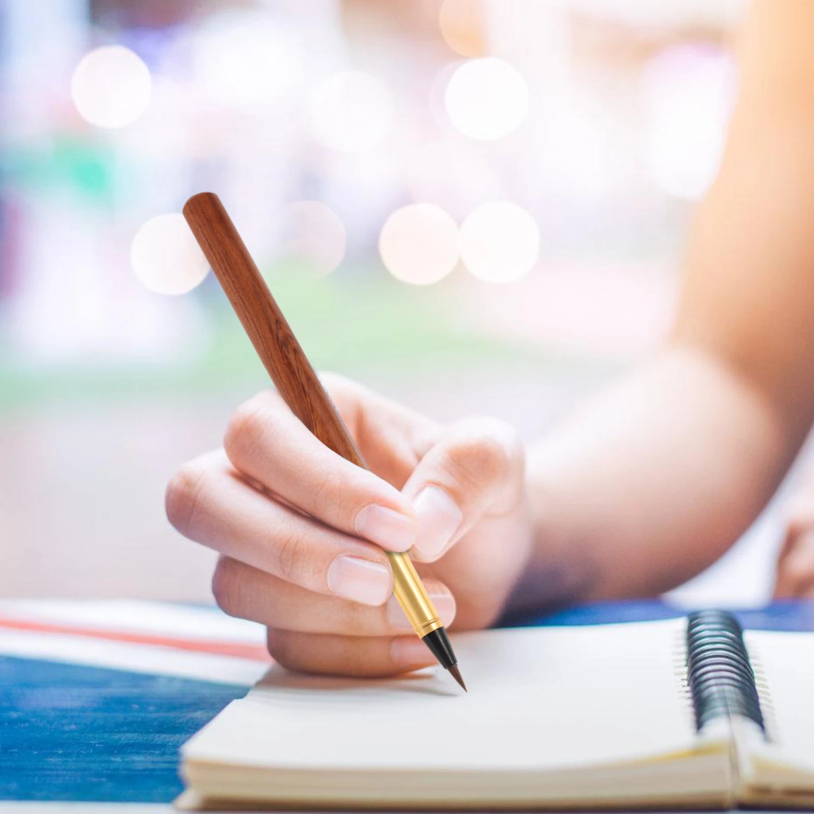 

Solid Wood Refillable Brush Pen Flexible Soft Tip for Calligraphy Painting Writing Drawing Supplies Brush Pen Drawing Pens