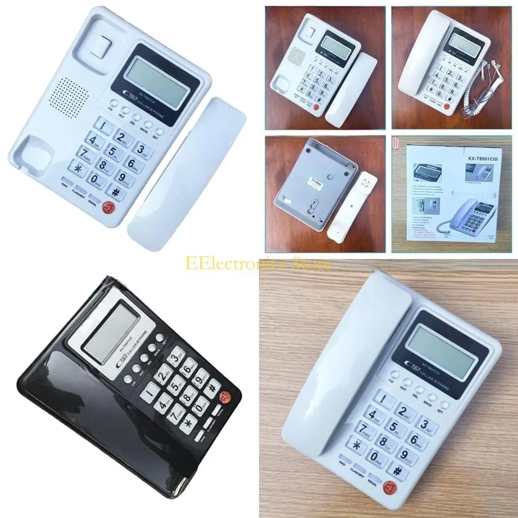 B03C Home Telephone No Need Battery Landline Phone Large LCD CallerID for Home Office
