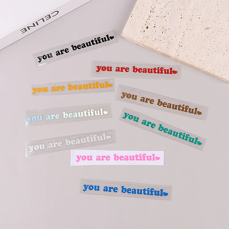 Автомобильные наклейки You Are Beautiful внутреннее украшение Наклейки на зеркало заднего вида креативные спортивные виниловые наклейки из ПВХ