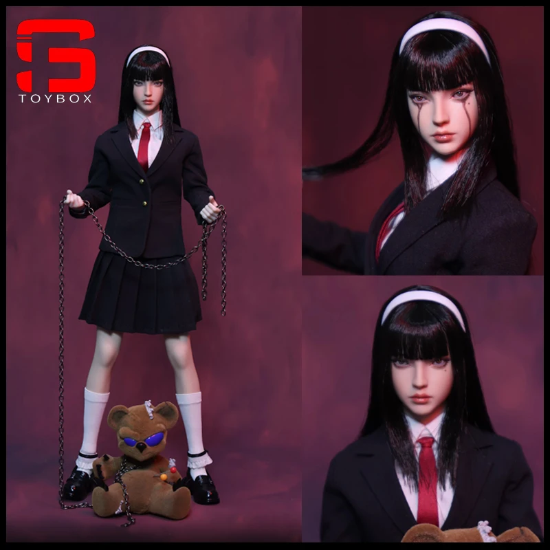 【2025 Q1】JKTOYS K-005 1/6 Taboo Girl Tomie Movable Eye Double Head Action Figure 12'' Female Soldier Full Set Collectible Toy